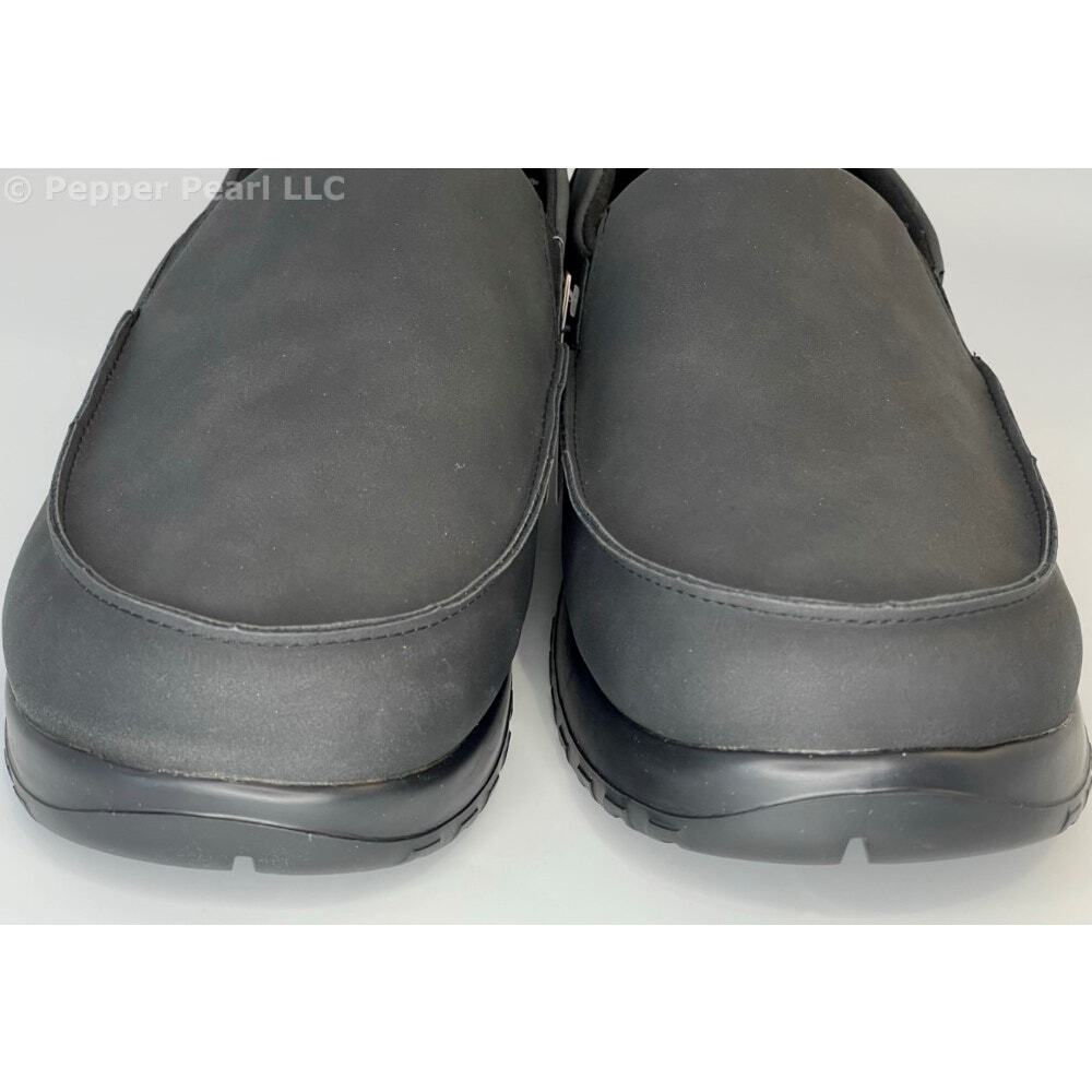 Black Comfortable Slip On Work Leisure Loafer Shoes Men's Size 8 Women's Size 10 - Picture 7 of 11